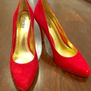 Charles David Red Pumps